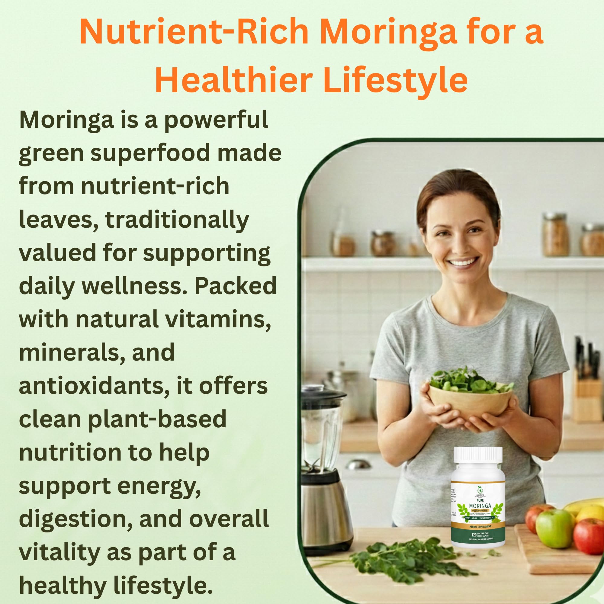 MEDI BOTIC composition antioxydants moringa, nutriments essentiels et soutien.