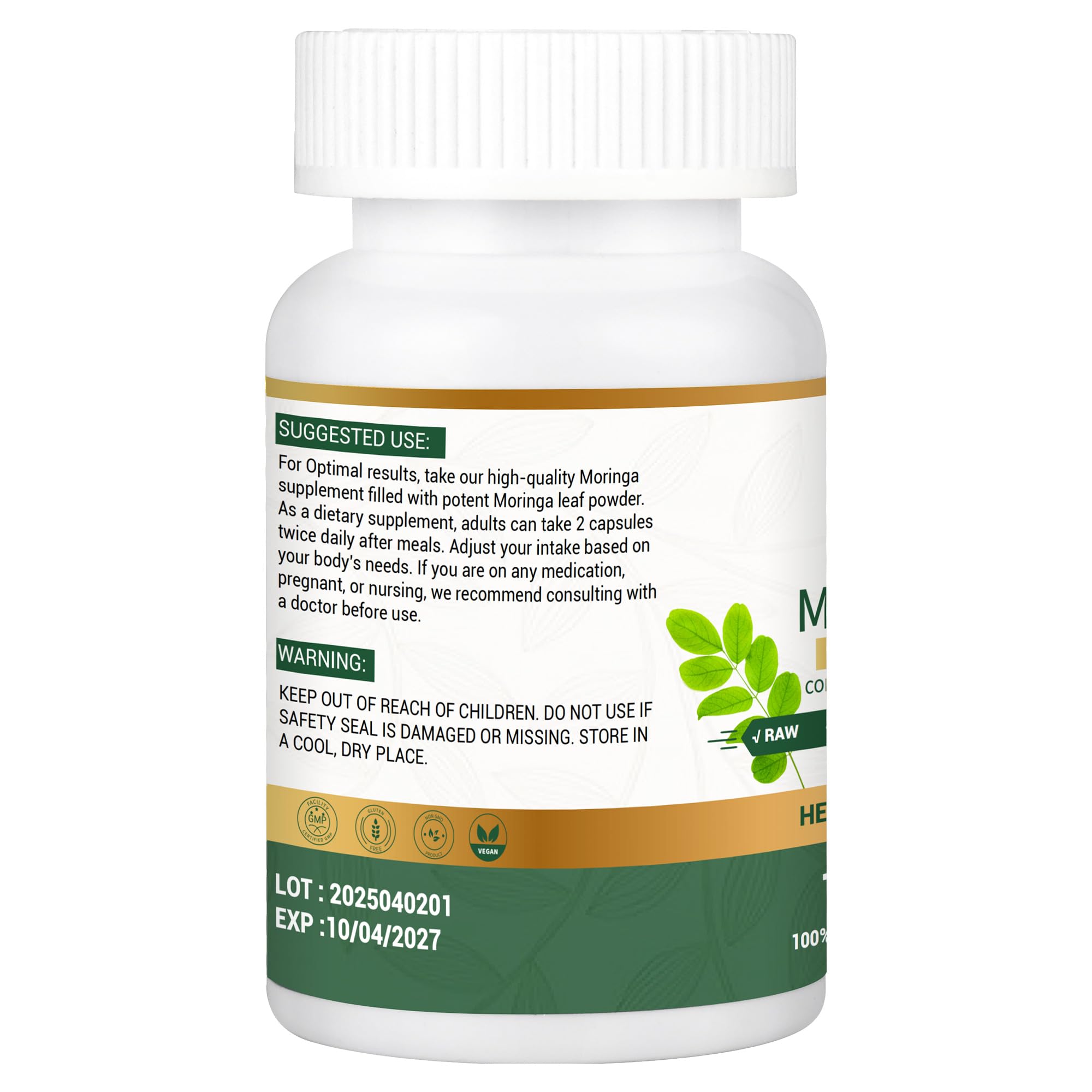 MEDI BOTIC prise quotidienne Moringa, soutien naturel pour énergie et digestion.