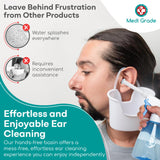 Medi Grade Kit Nettoyage des Oreilles - Système d'irrigation compact pour usage domestique.