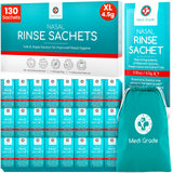Sachet Medi Grade Rinçage Sinusal 130 prêt à l’emploi pour une hygiène nasale facile.