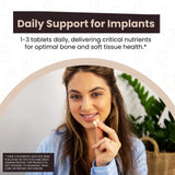 MediNiche Bone-Tite – détail des tablettes et nutriments clés.