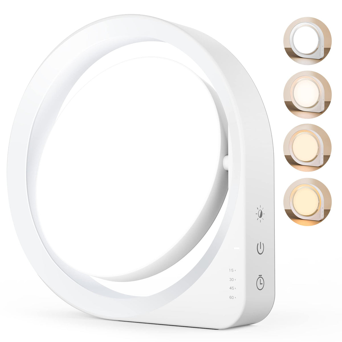 MediAcous lampe 10000lux face lumineuse pour énergie matinale au bureau.