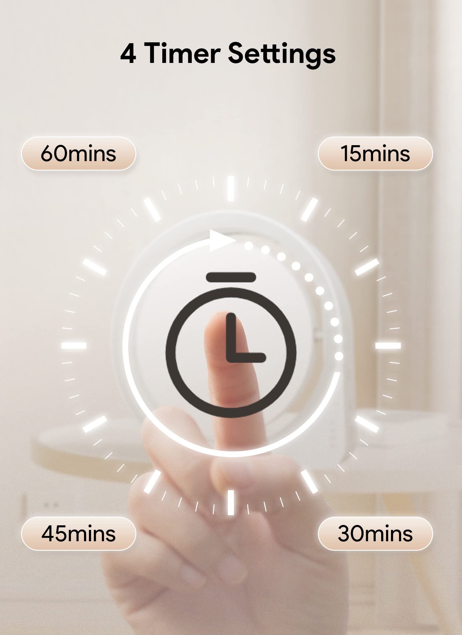 MediAcous lampe mémoire intelligente rétablit rapidement le réglage préféré.
