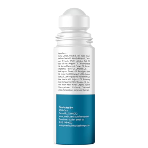 Medical Miracles rouleau chanvre 3000 mg, soulagement des hanches et confort.