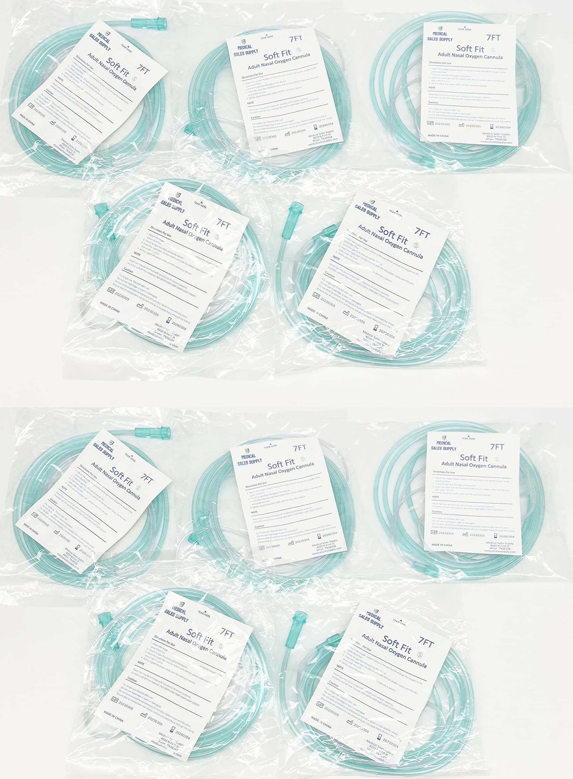Cannule nasale Medical Sales Supply avec coussinets doux pour plus de confort.