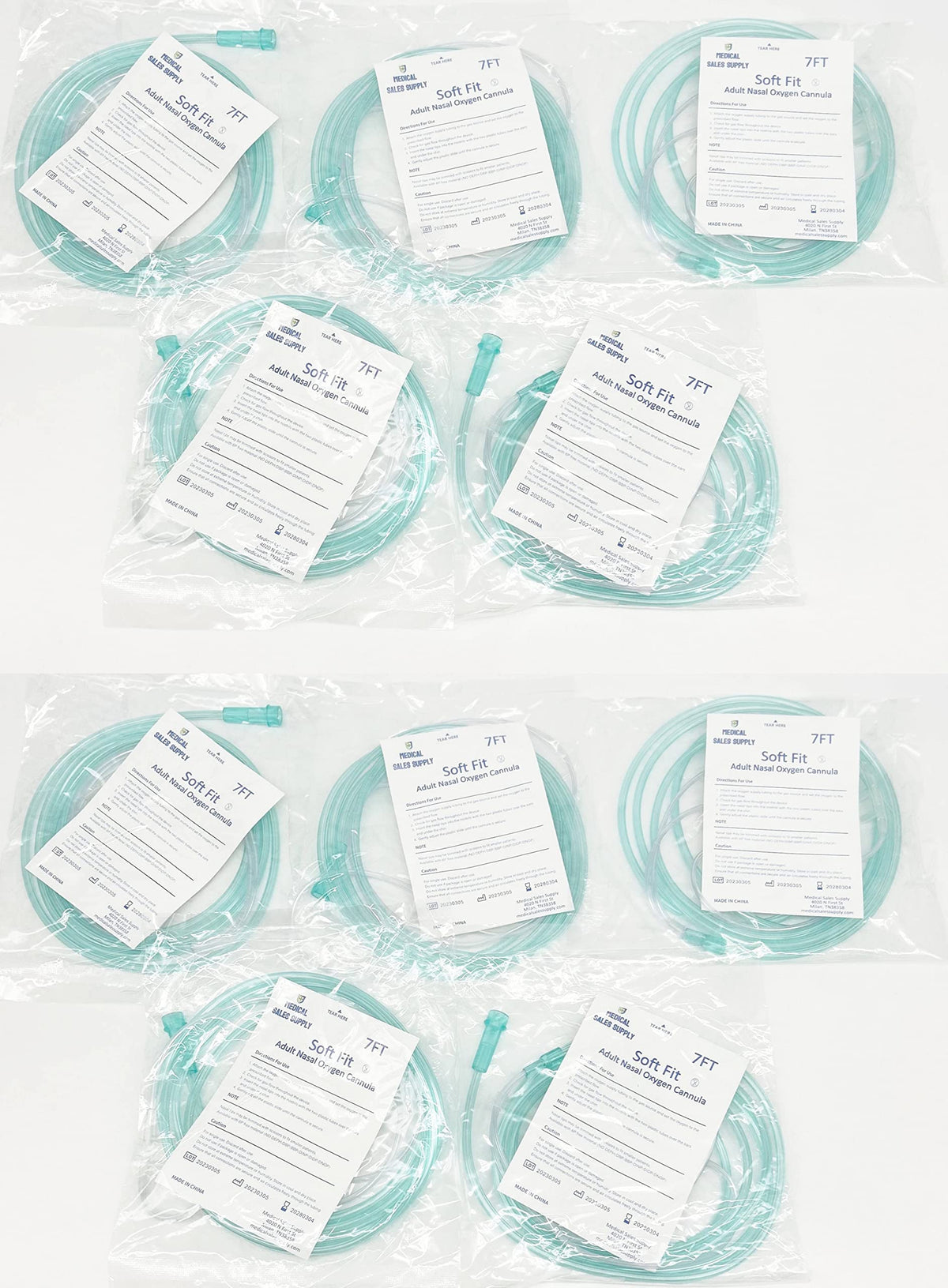 Cannule nasale Medical Sales Supply avec coussinets doux pour plus de confort.