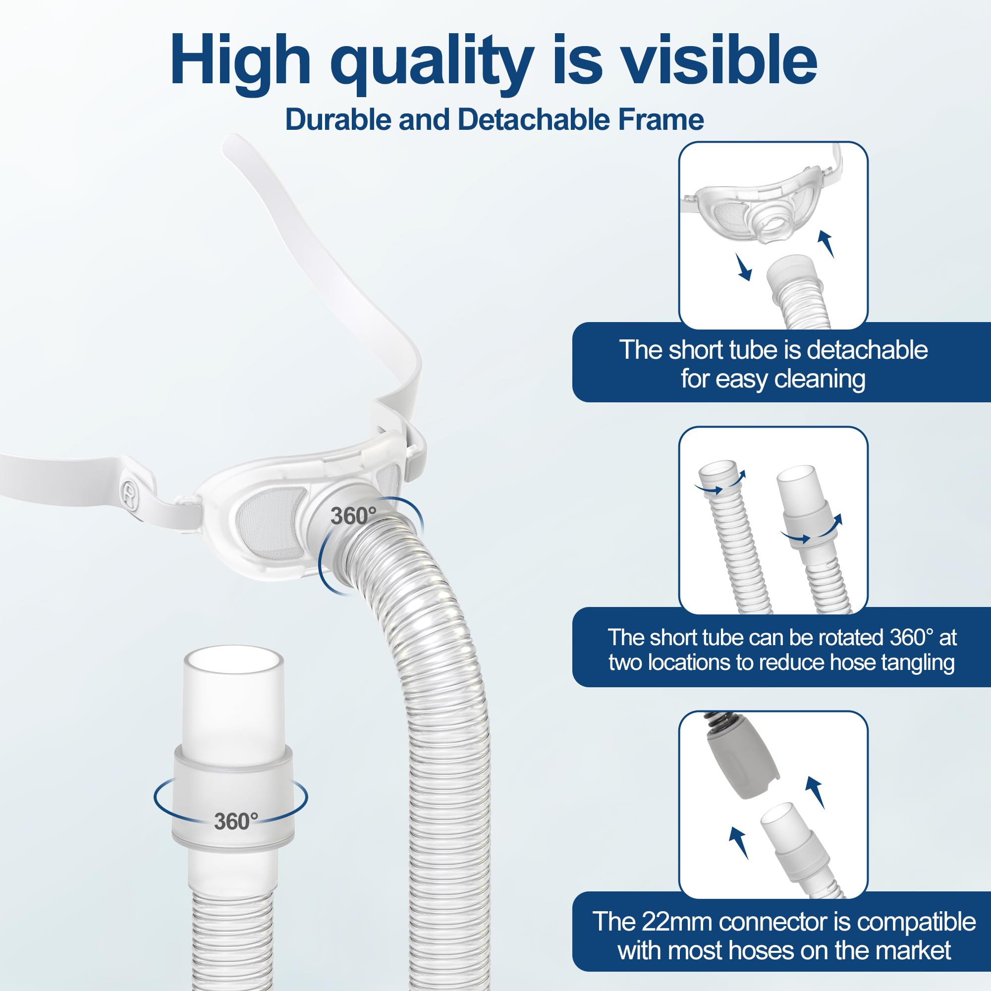 MEDICOLOR Airfit P10: coussin nasal taille L pour ajustement doux.