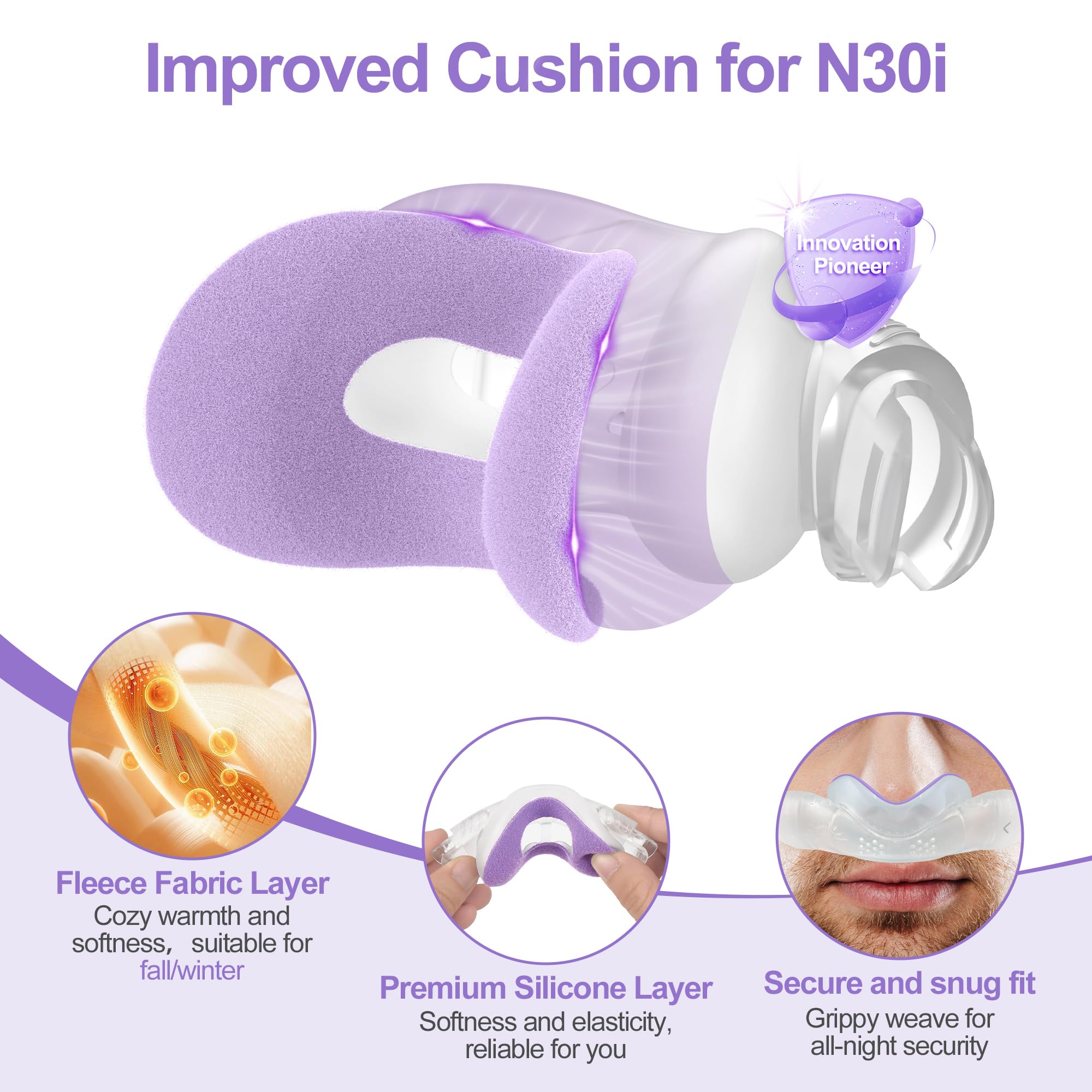 MEDICOLOR coussin N30i anti-glisse pour maintien nocturne