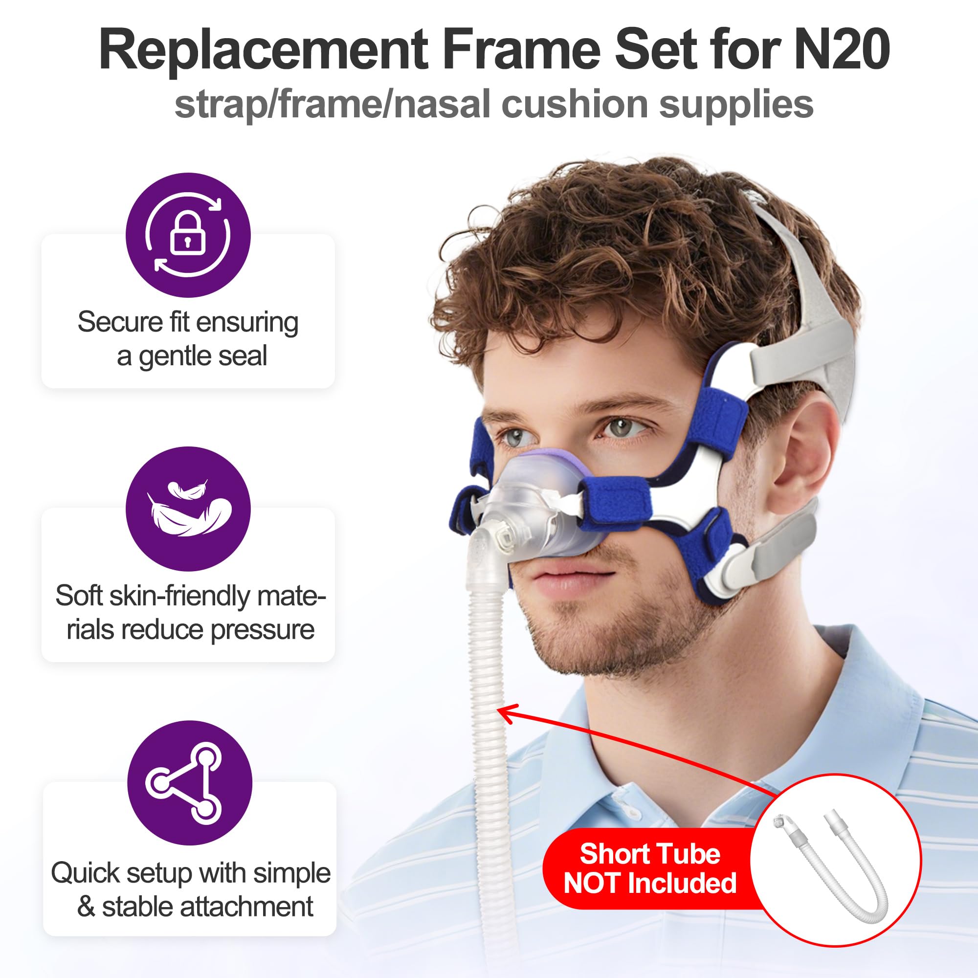 MEDICOLOR N20 – bande-tête ajustable pour maintien personnalisé