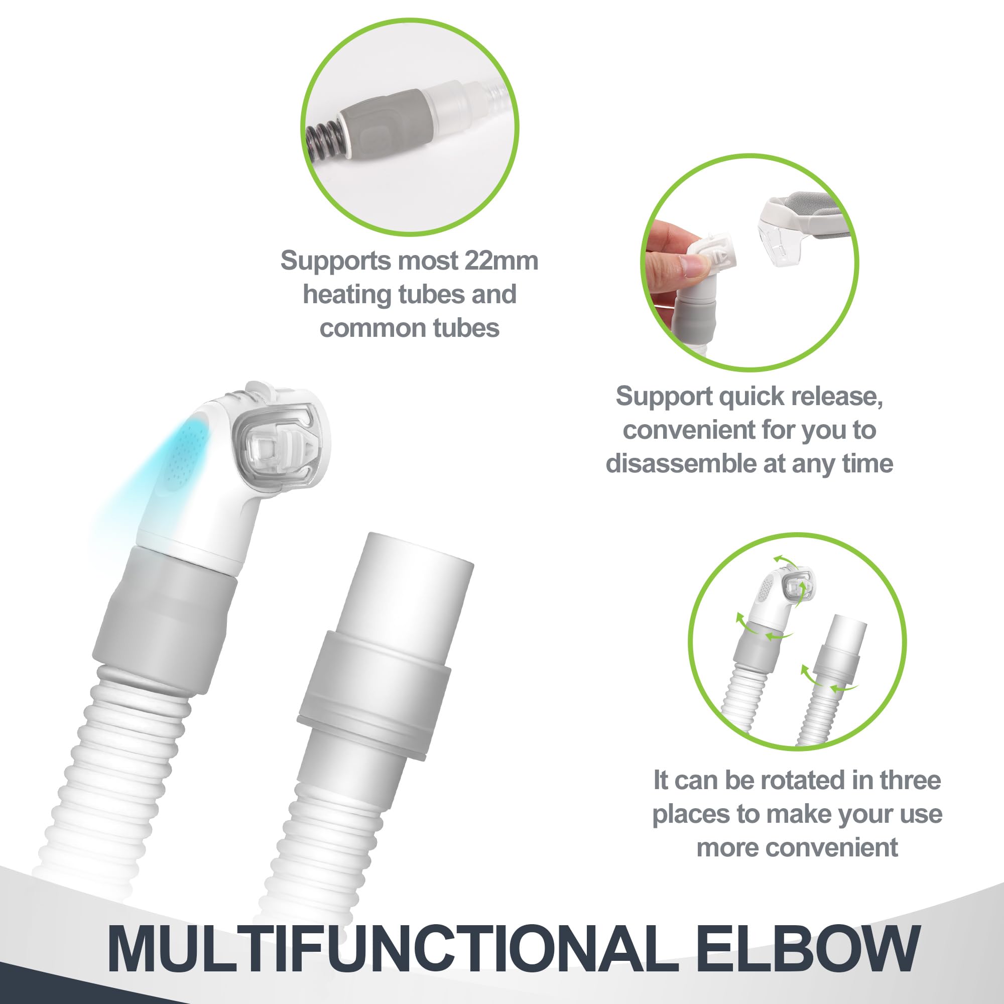 Connexion étanche MEDICOLOR N20 pour une utilisation continue sans fuite.