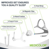 MEDICOLOR Wisp tube CPAP, connexion fluide pour utilisation nocturne