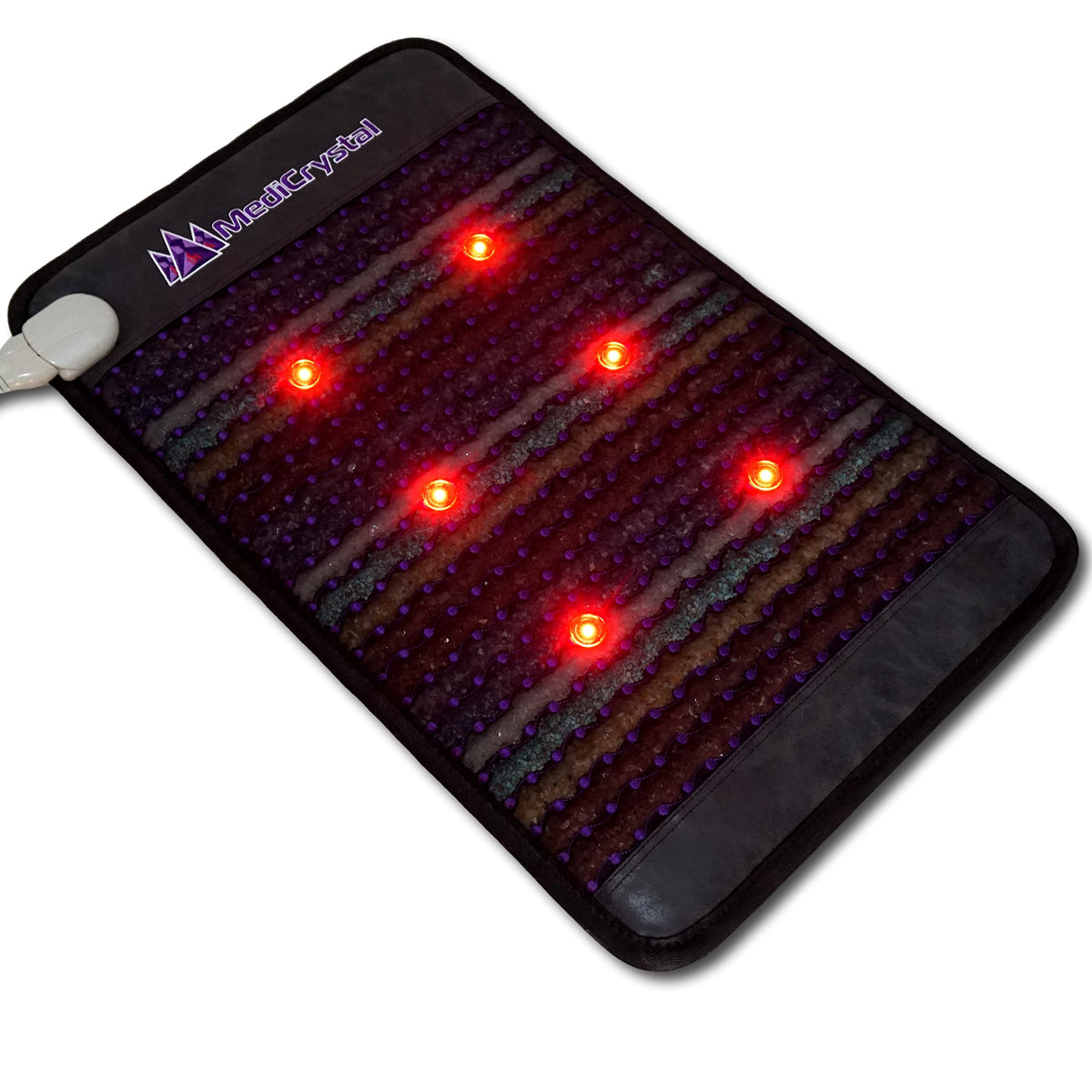 MediCrystal coussin-chaleur infrarouge avec 7 cristaux pour relaxation profonde