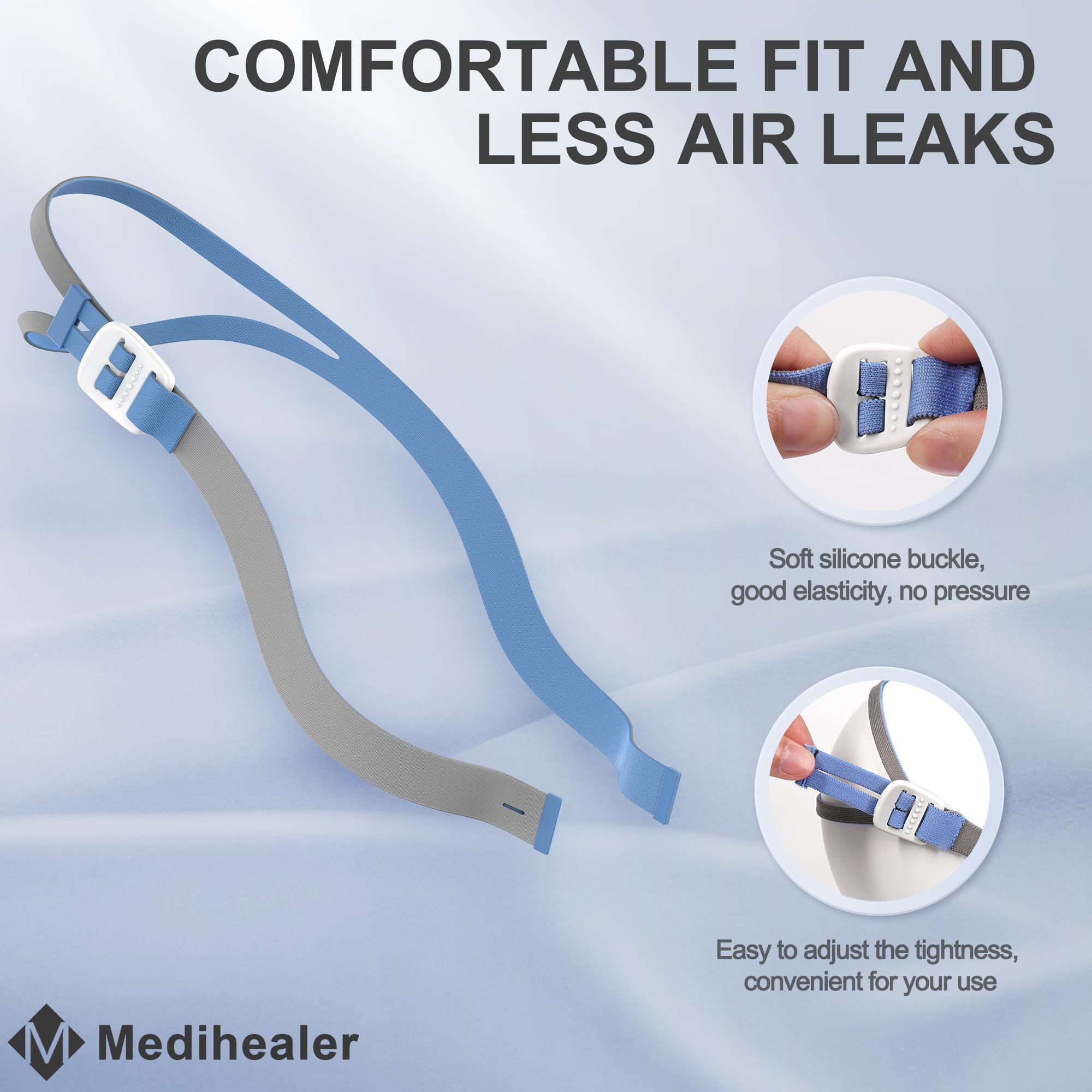 Emboitage ferme Medihealer Airfit P10 — maintien précis en place.