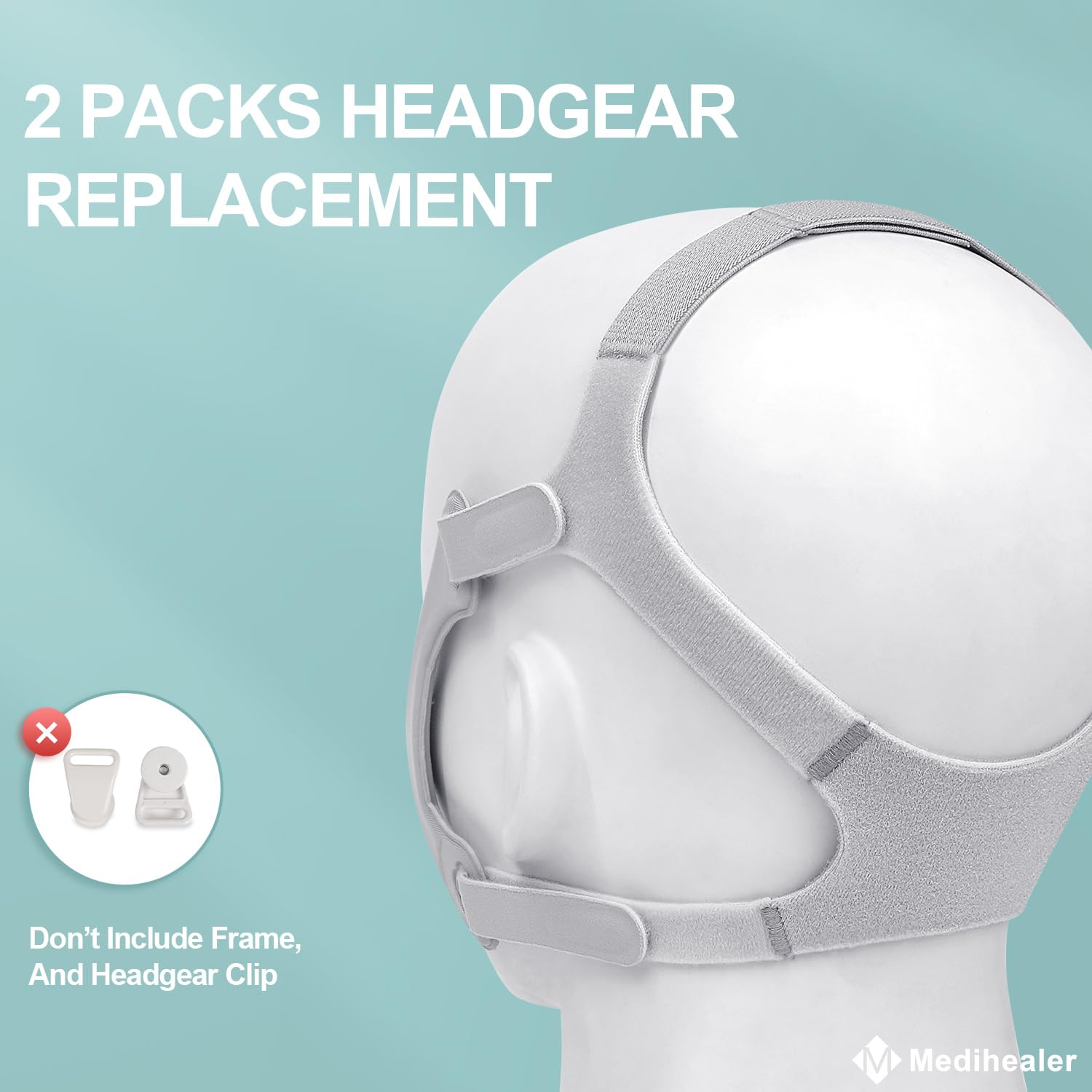 Sangles CPAP Medihealer ajustables pour un ajustement personnalisé.
