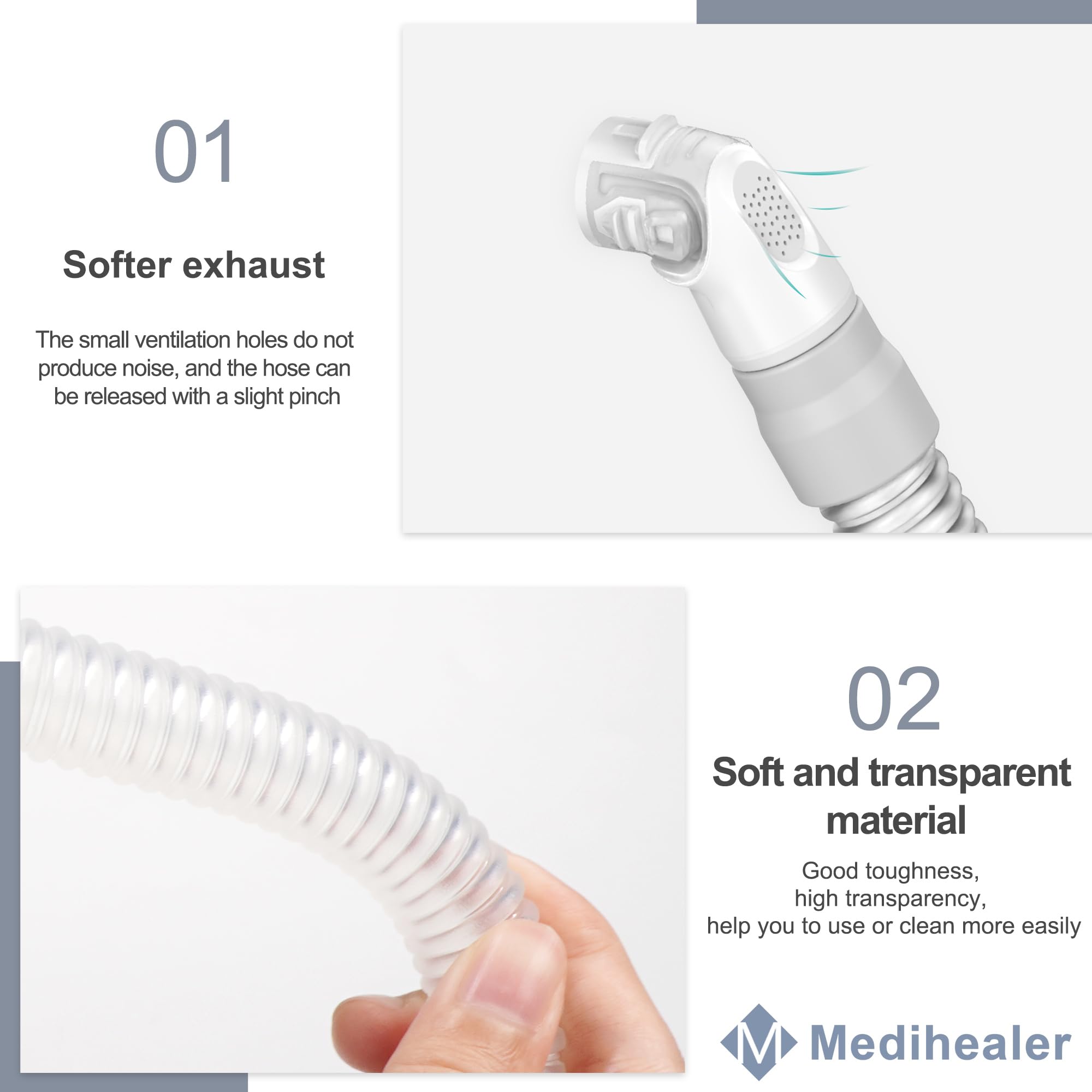 Tube N20 Medihealer assemblage rapide, changement sans outil.