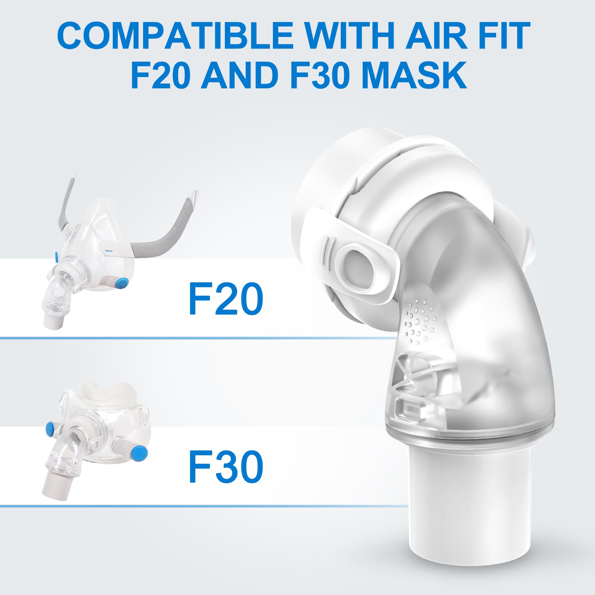 Medihealer clip rapide facilitant la déconnexion du tuyau CPAP.