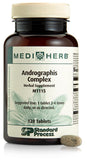 Mediherb Andrographis Complex: bouteille-tablettes, soutien potentiel au système immunitaire au quotidien.