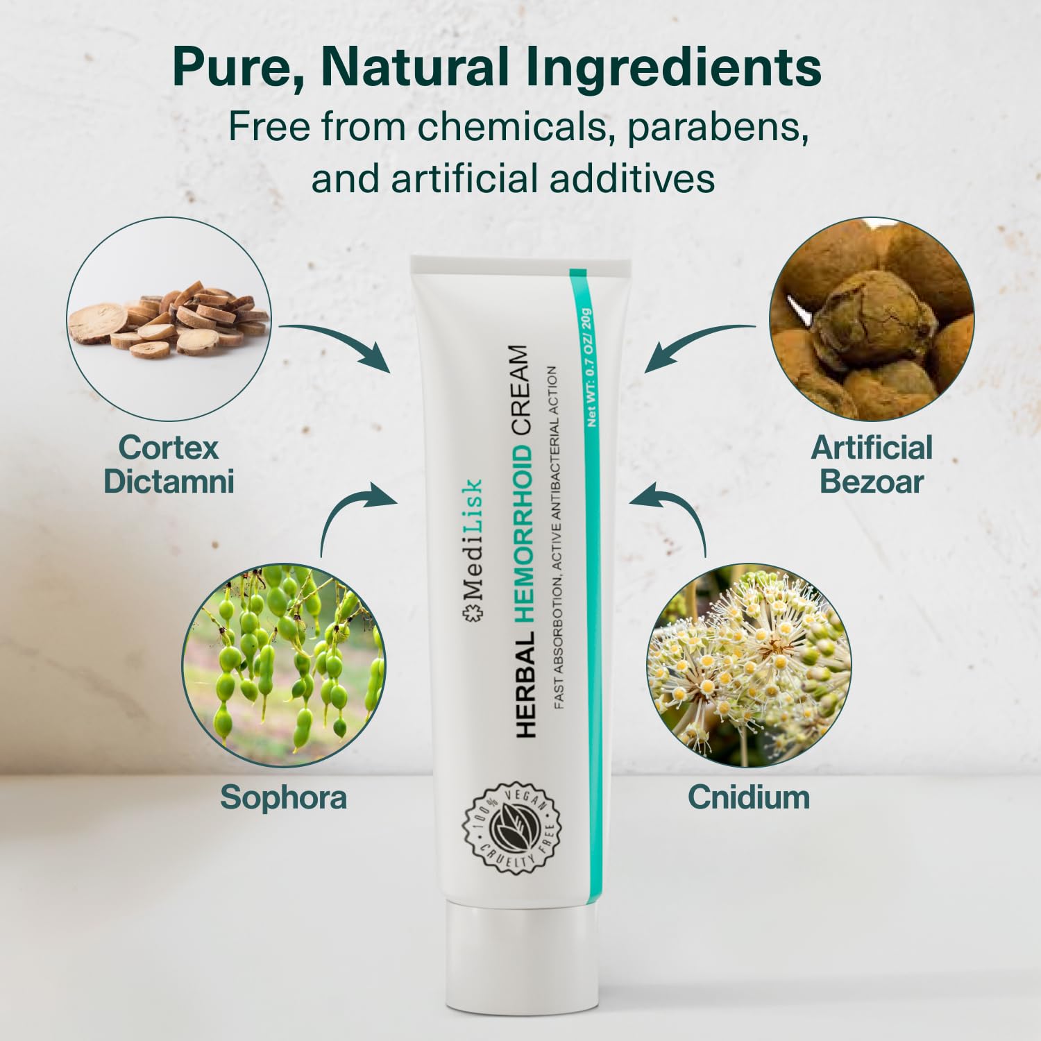 MediLisk Crème hémorroïdes – application ciblée pour calmer les irritations.