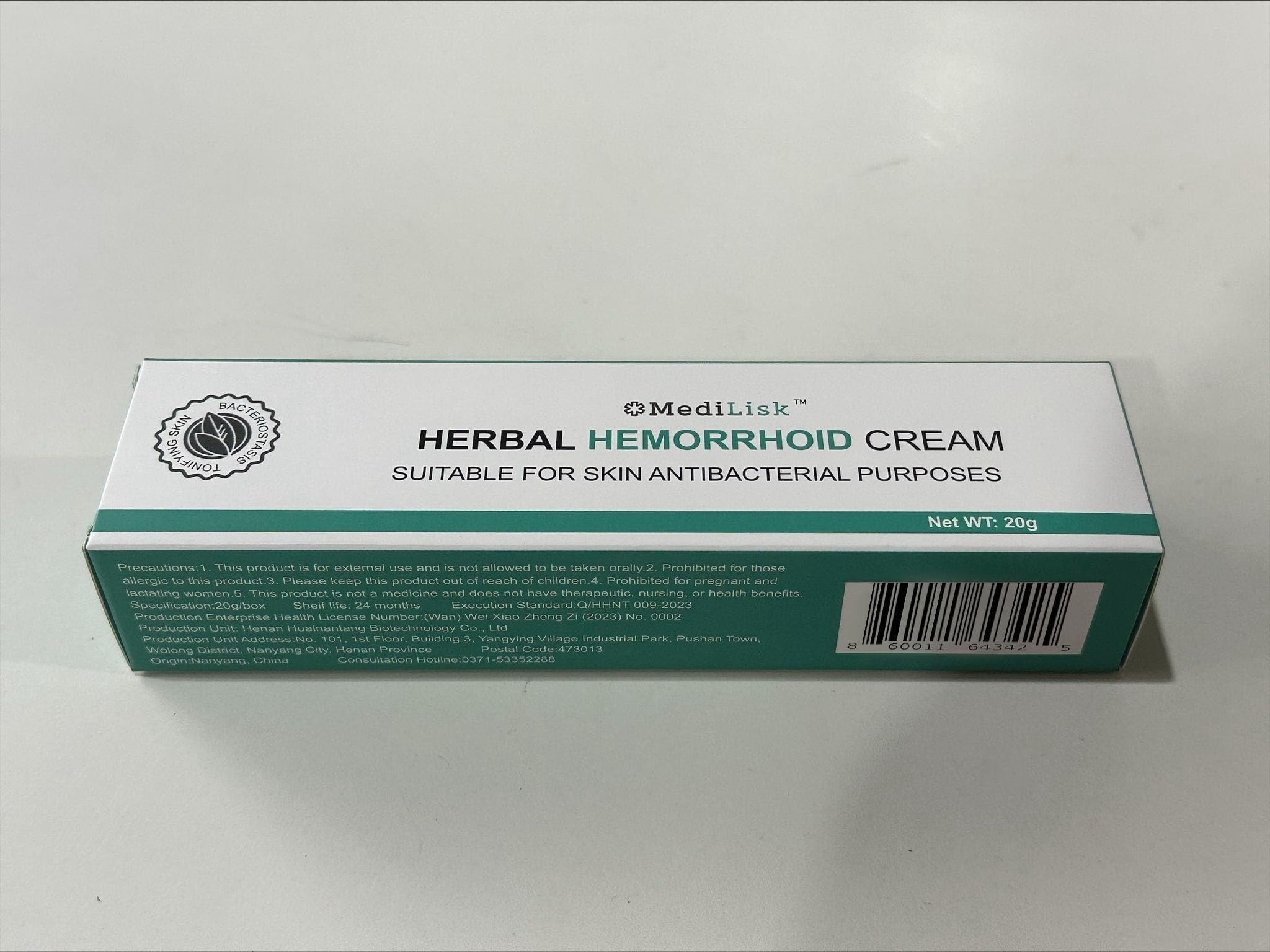 MediLisk Crème hémorroïdes – sans parabènes, utilisation sûre et régulière.