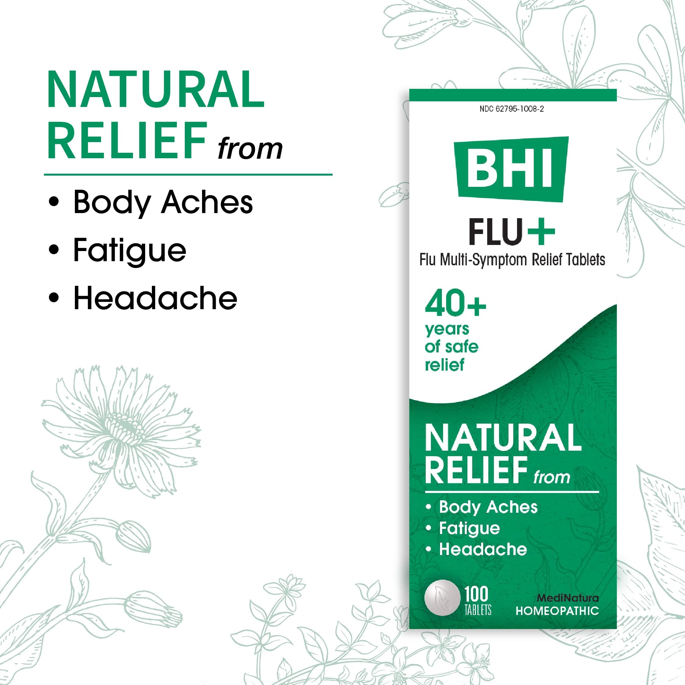 MediNatura BHI Flu + Cold, composition sans additifs indésirables