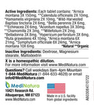 MediNatura Calendula – Calendula inclus dans les ingrédients du mélange.