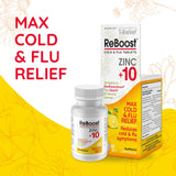 MediNatura ReBoost: tablettes citron visibles sur une table, symbole de fraîcheur.