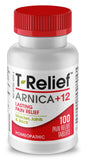 MediNatura T-Relief Arnica: boîte emballage visible, soutien naturel pour le quotidien.