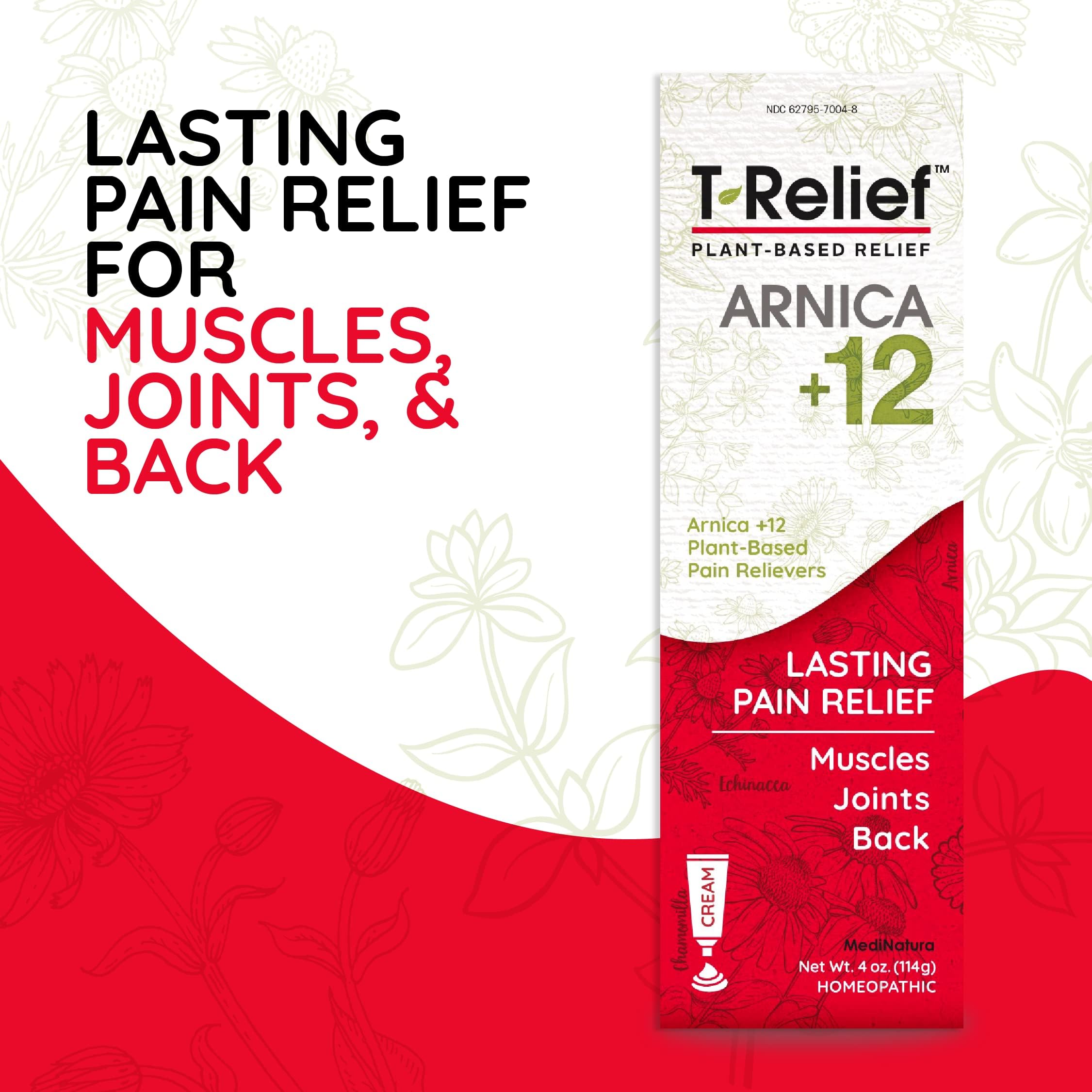 Application facile de MediNatura T-Relief Arnica crème sur les zones ciblées du corps.