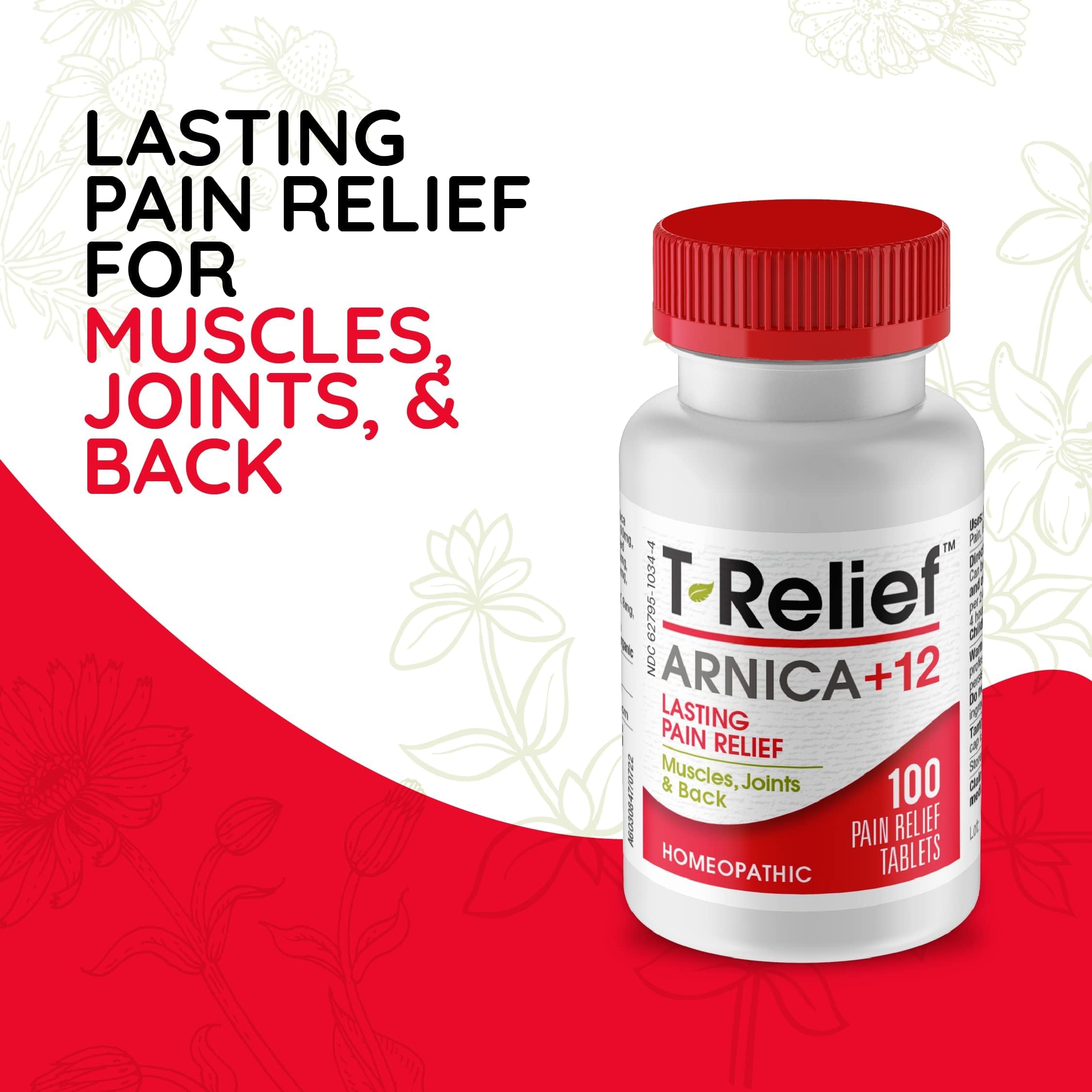 MediNatura T-Relief Arnica: ingrédients végétaux mis en avant, formule holistique.