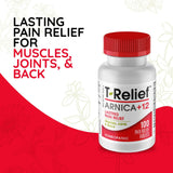 MediNatura T-Relief Arnica: ingrédients végétaux mis en avant, formule holistique.