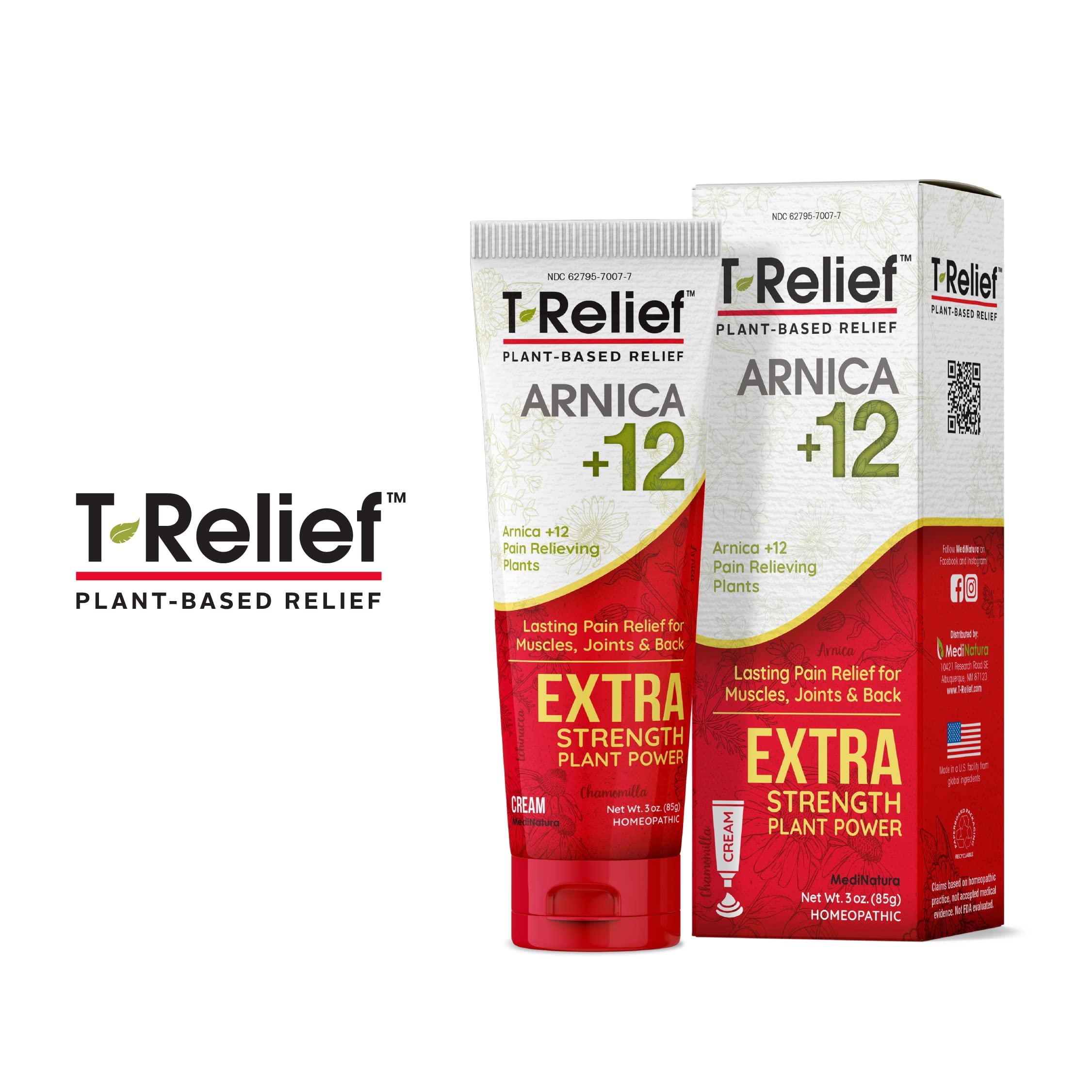 MediNatura T-Relief Formule plantes, ingrédients naturels et actifs.