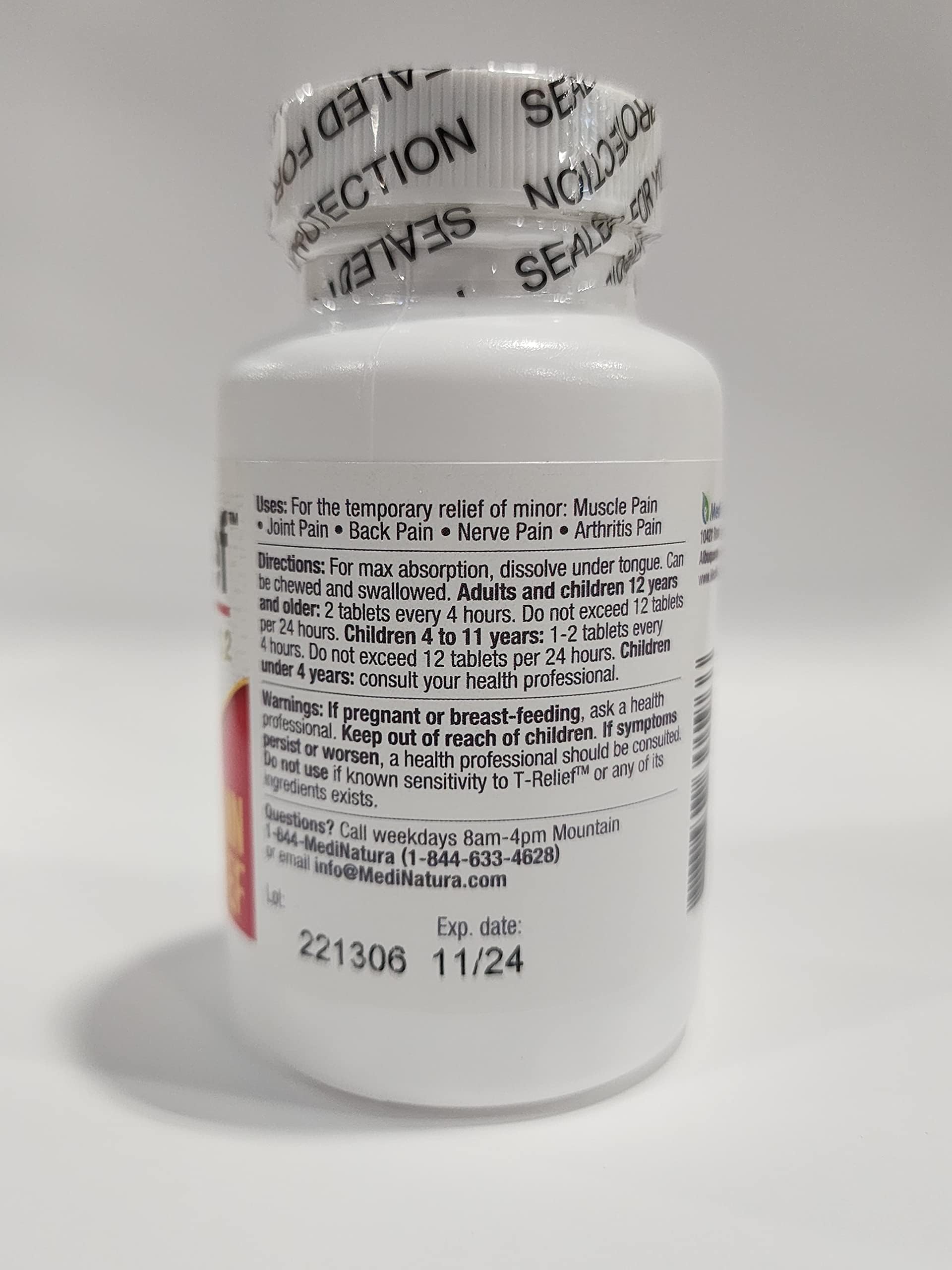 Millepertuis et Hypericum dans la formule MediNatura T-Relief pour soutien général.