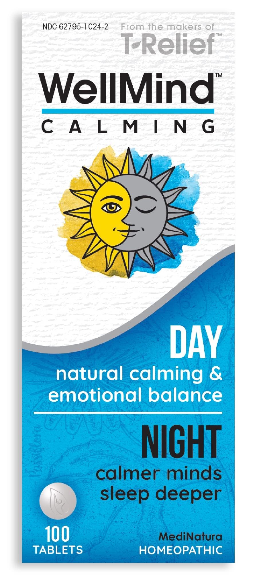 MediNatura WellMind Calming – bouteille: soutient la détente au quotidien.