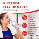Ingrédients Medi-Lyte: potassium chlorure, calcium et magnésium pour le rééquilibrage