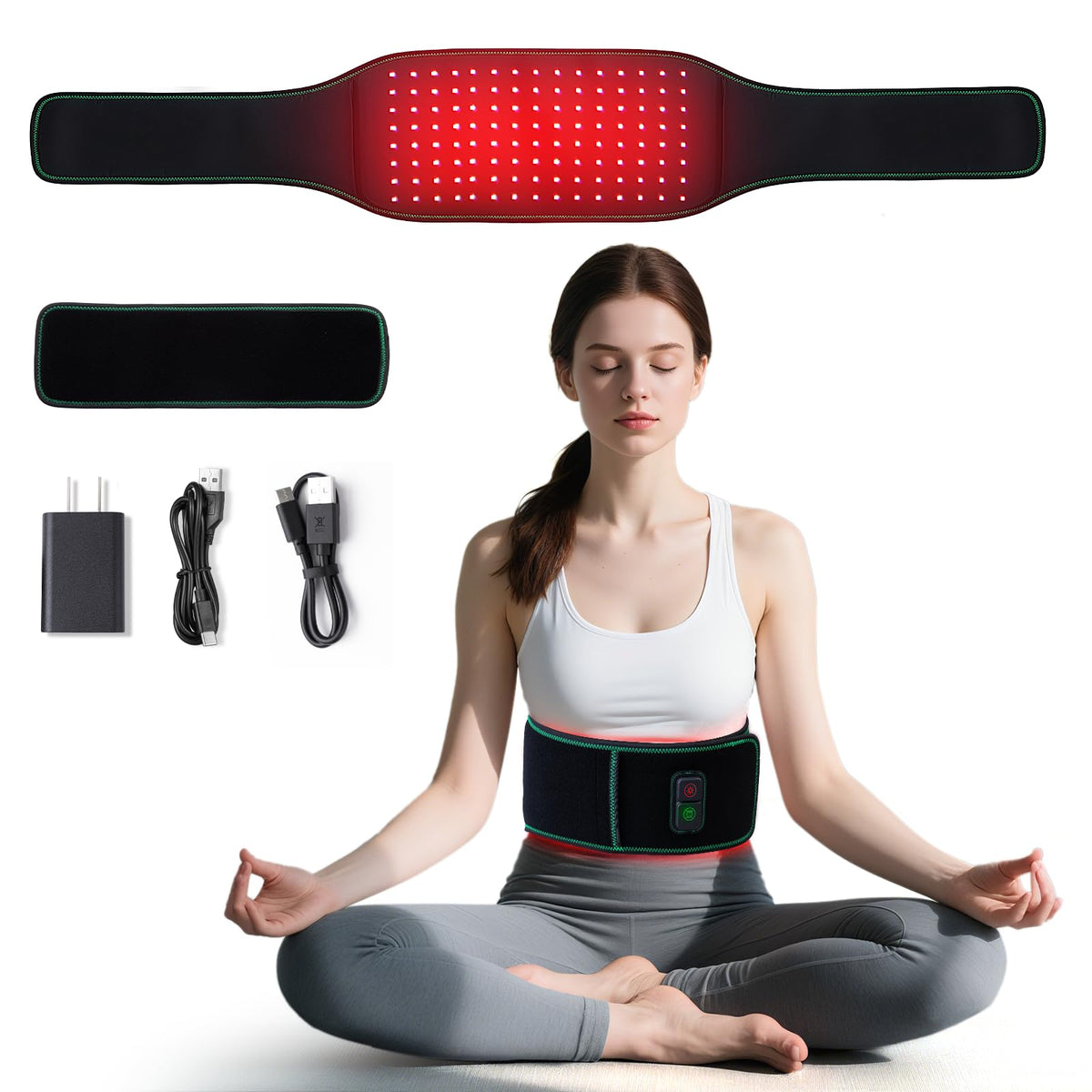 Medisana ceinture-lumiere-rouge-dos : thérapie ciblée pour le bas du dos.