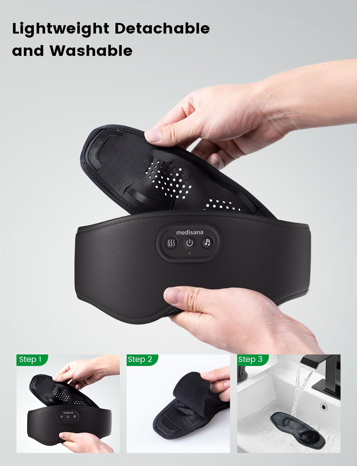 Medisana Masque Yeux Étui Portable Velours: transport discret et rangement pratique