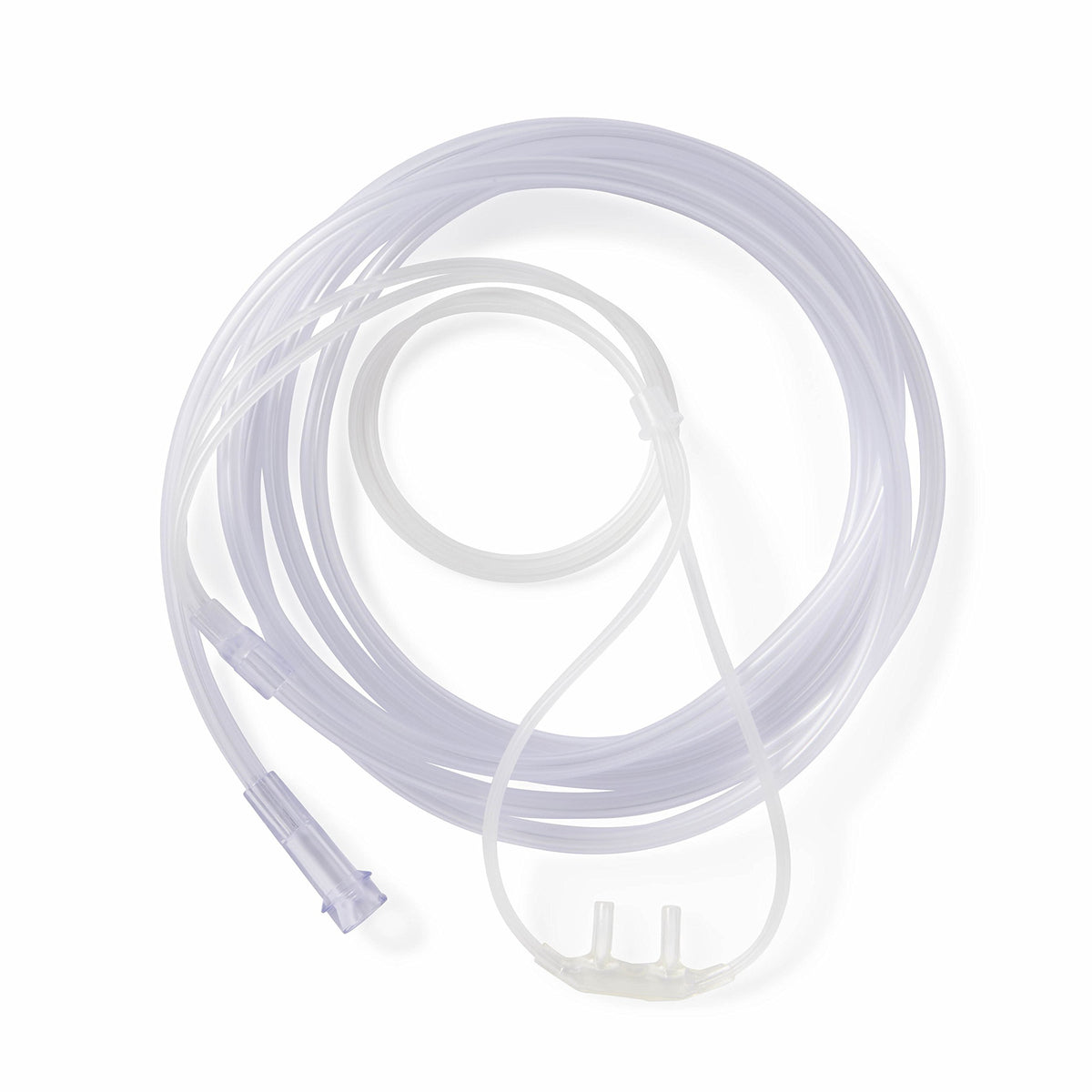 Cannule nasale Medline Soft-Touch sur le visage, confort accru et réduction de pression.
