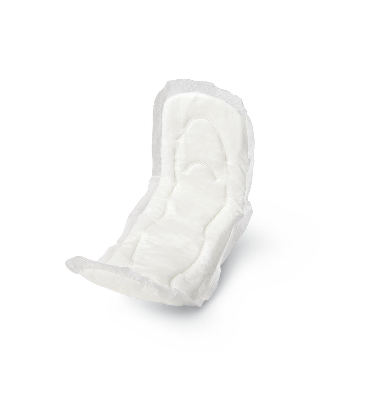 Medline Maxi Serviettes Hygiéniques avec canaux en relief et adhésif sur toute la longueur, jour et nuit