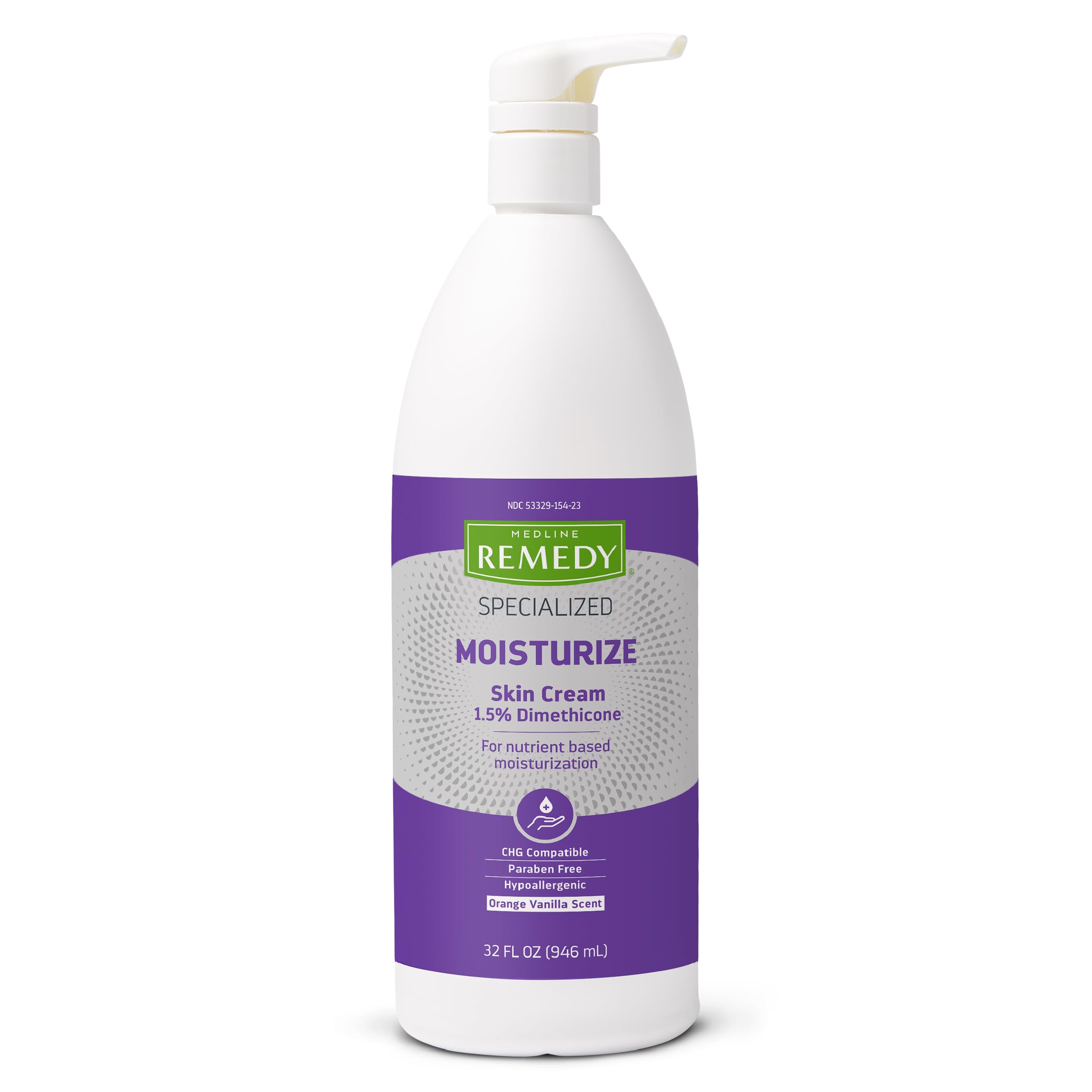 Medline Remedy crème-peau-reparatrice en flacon 32oz, hydratation potentielle et protection.