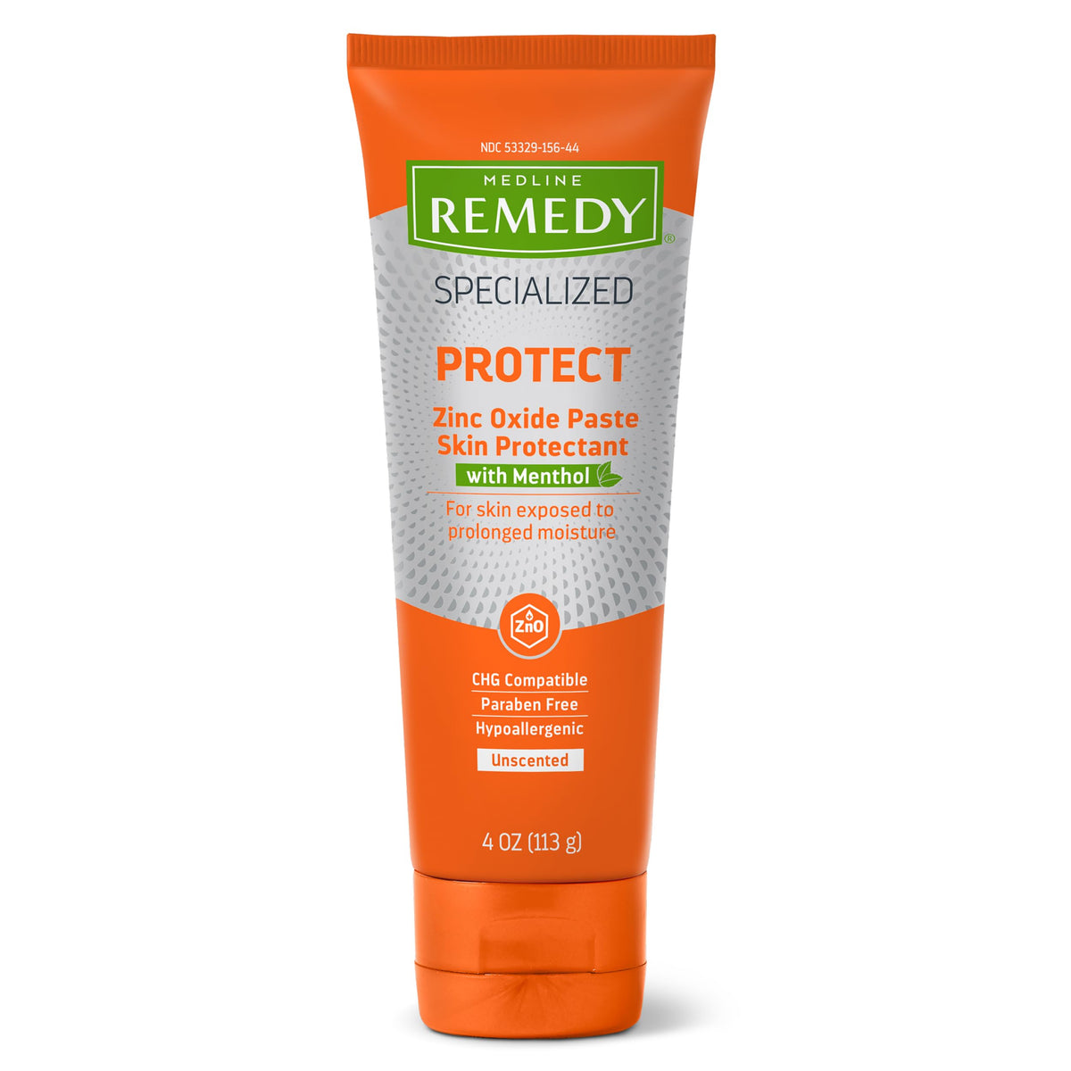 Medline Remedy Pâte oxyde-zinc menthol tube: protection durable pour peau irritée.
