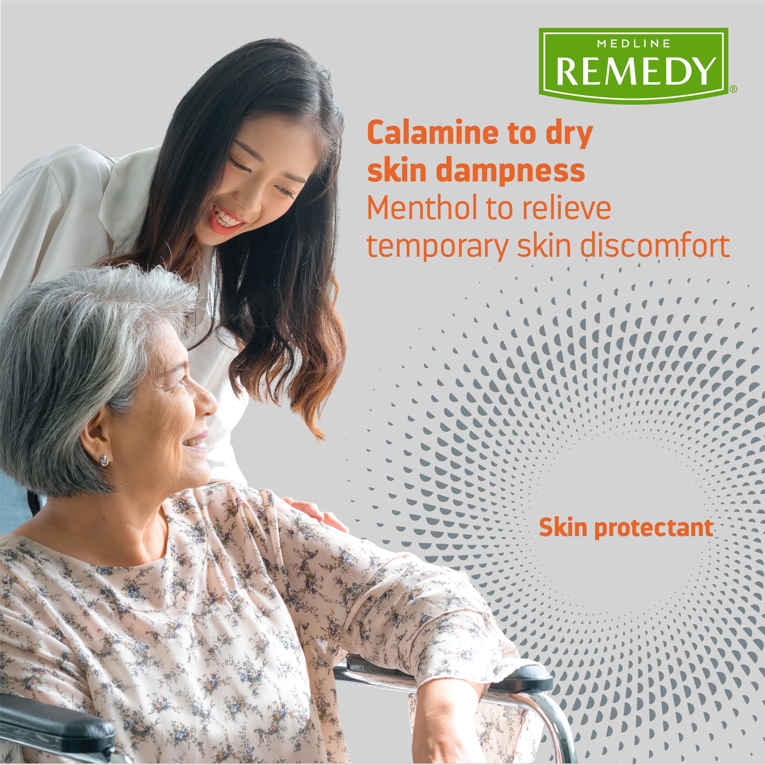 Medline Remedy Pâte texture semi-respirante: application facile sur peau humide.