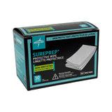 Medline SurePrep lingette appliquée sur peau, démontrant la protection cutanée.