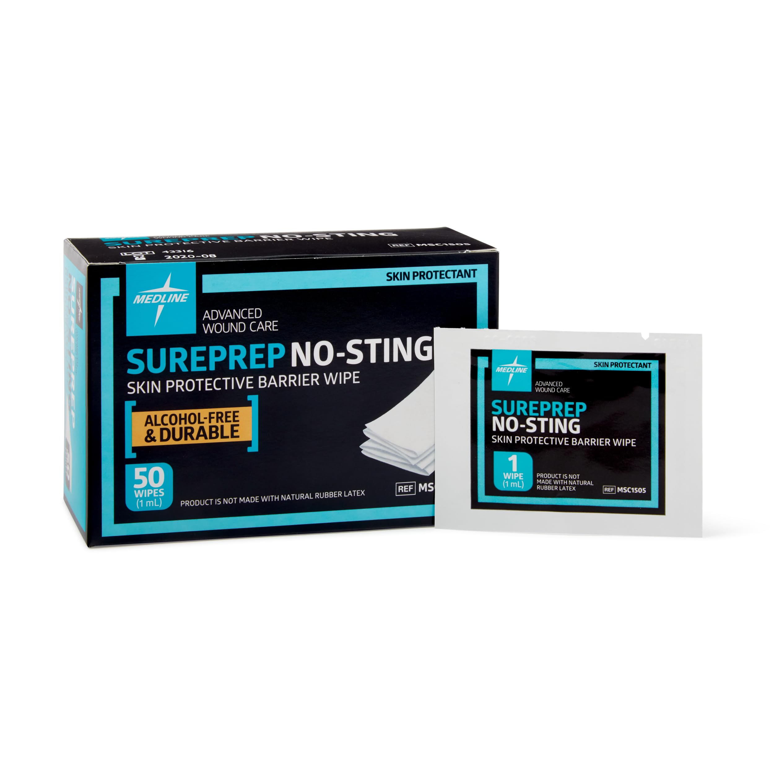 Lingette Medline SurePrep, grande taille pour couvrir les zones étendues