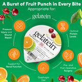 Gelatein Medtrition Fruit Punch réfrigéré pour meilleur goût et texture.