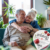 Emballage Medtrition Gelatein Plus Cerise facilement transportable.
