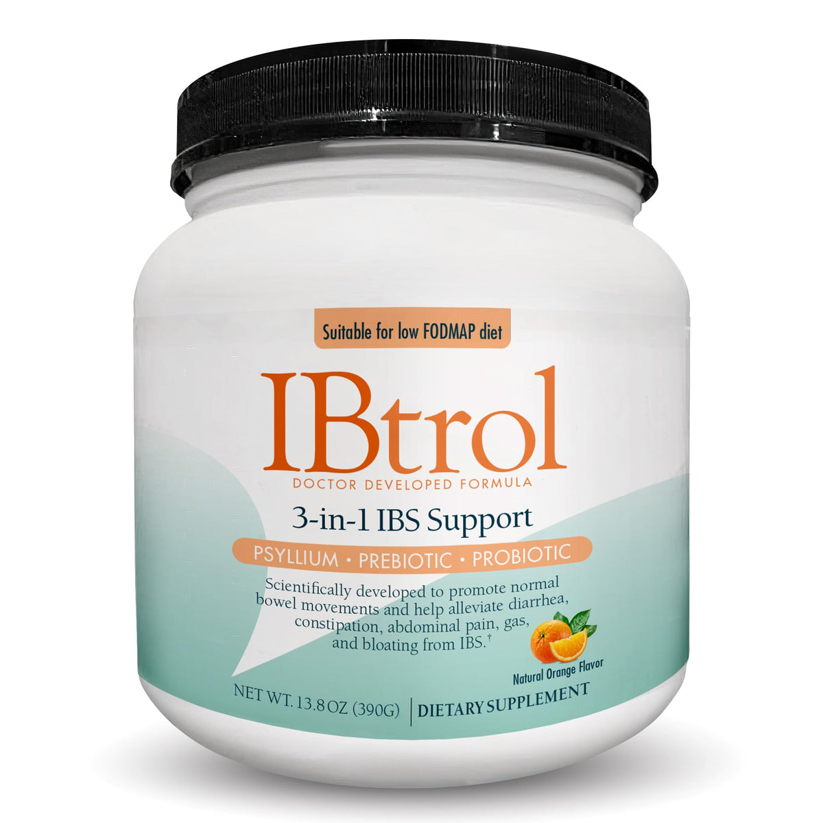 Boîte Medtrition IBtrol 3-en-1 affichée pour la solution IBS complète.