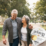 Boîte de 12 portions ProSource Gelatein Plus, pratique pour déplacement.