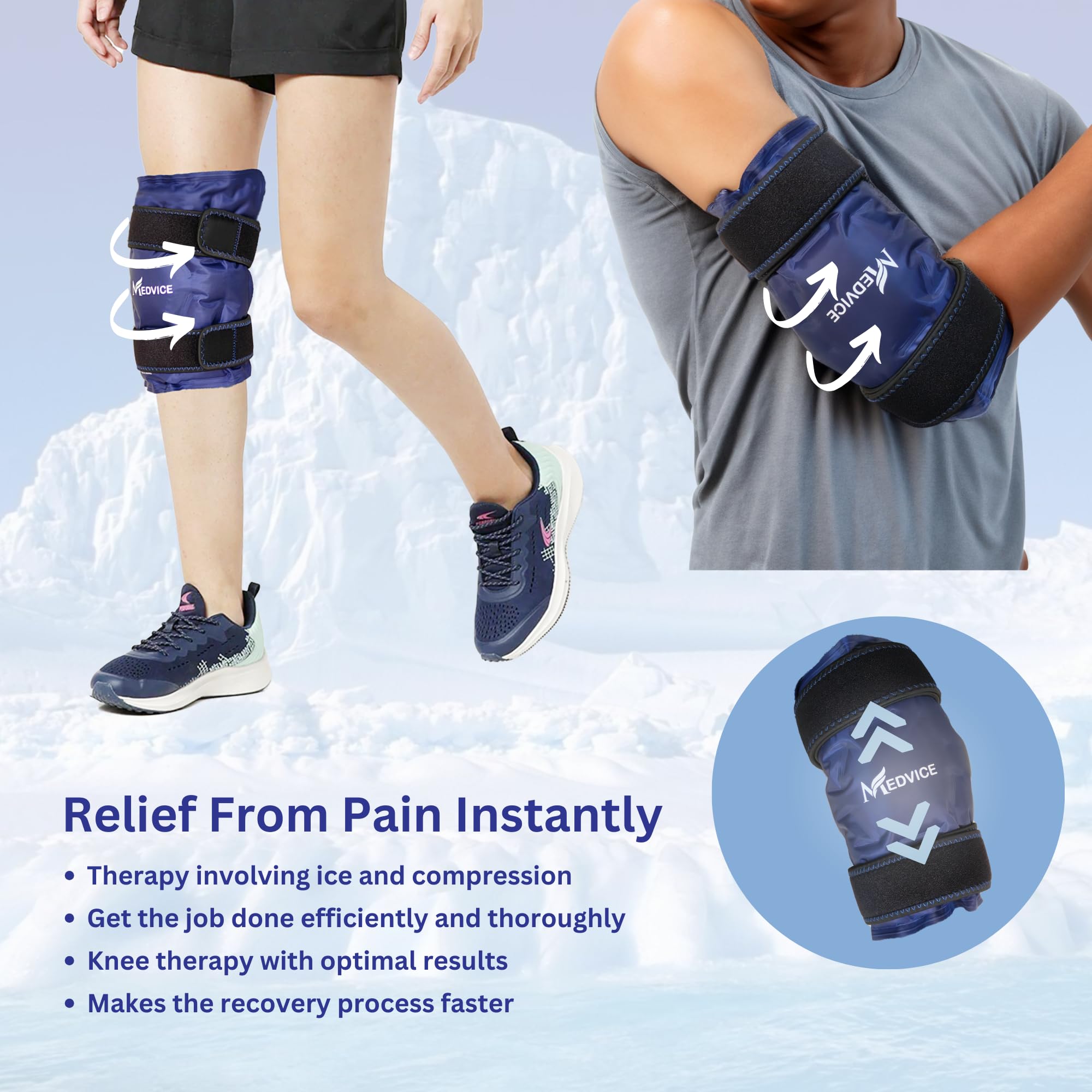 Medvice utilisation polyvalente – adaptable pour bras et jambes