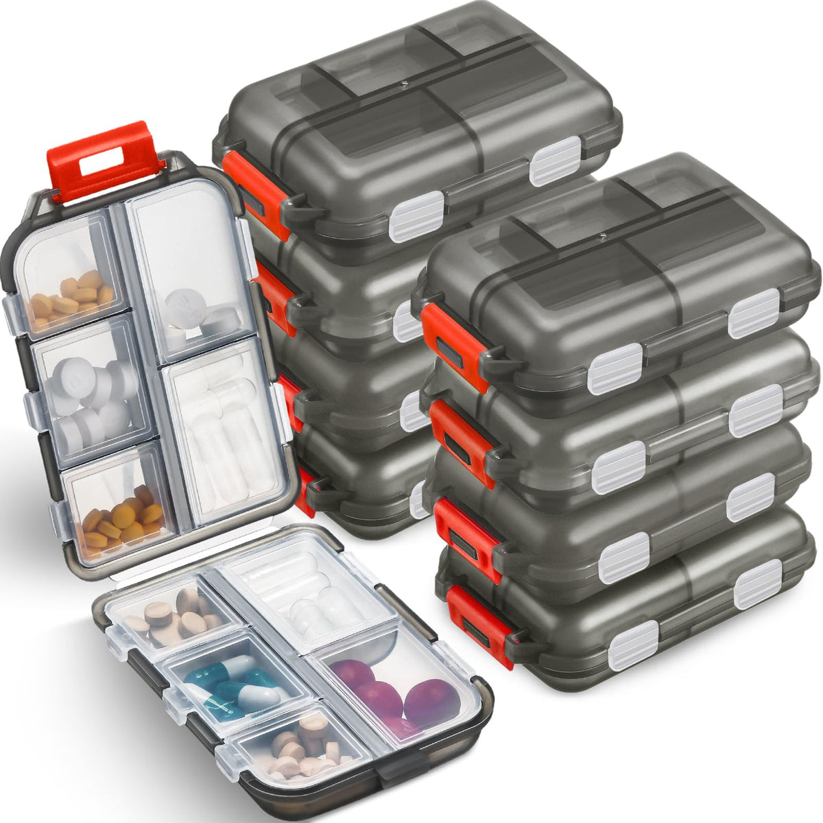 Meekoo étui pilules voyage: rangement sûr pour vos comprimés en déplacement.