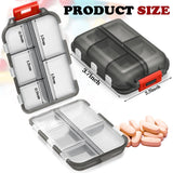 Meekoo organiseur pilules compact voyage, pratique et discret pour la vie quotidienne.